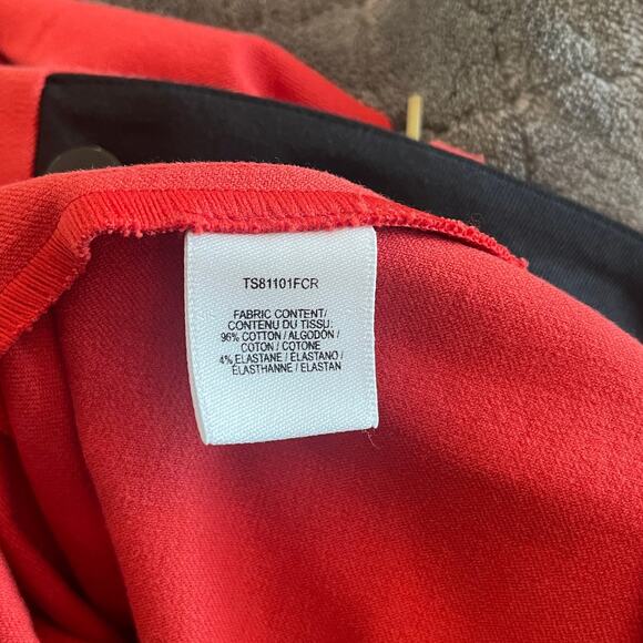 Derek Lam 10 Crosby Cropped Red Flare Pants Eyelet Hem  2P - Picture 12 of 12